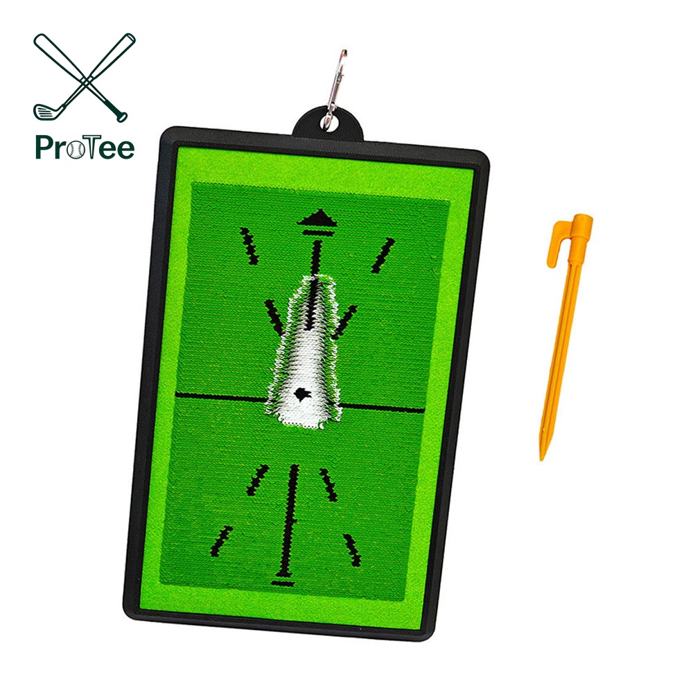 Mini Golf Hitting Mat with Golf Rubber Tees for Kids Junior Golf Hitting Practice Golf Swing Training Aids