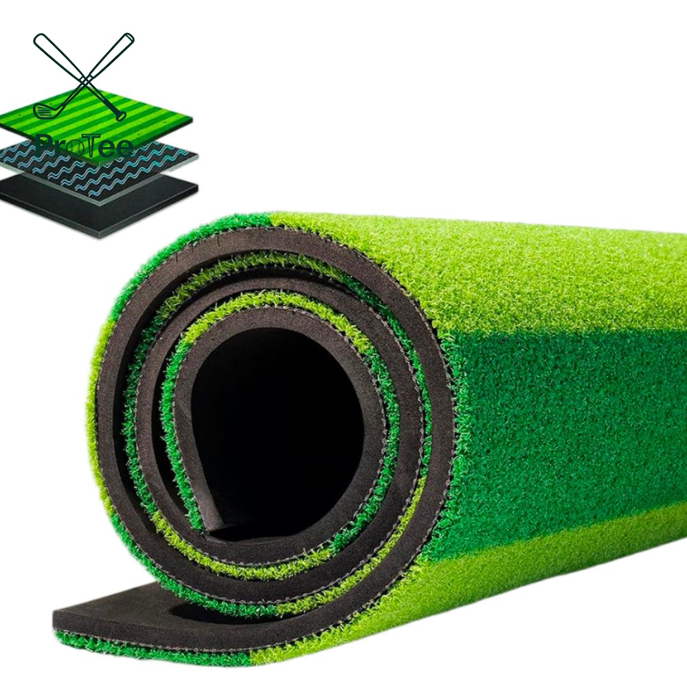 Golf Practice Mat Upgrade 5x4FT Artificial Turf Golf Mats Practice EVA Bottom Thicken Golf Hitting Training Mat