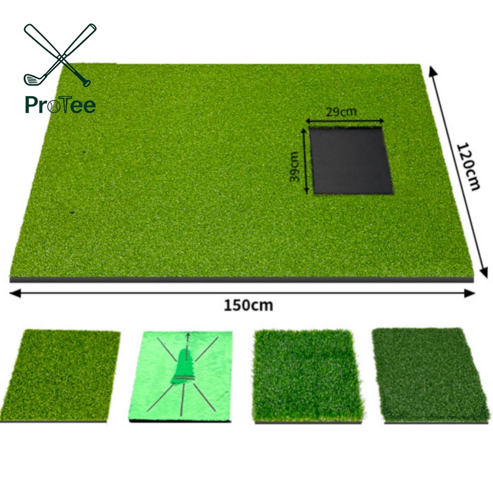 Golf Hitting Practice Mat with Artificial Turf Golf Training Aids with Replaceable Golf Practice Mat for Indoor Outdoor Training