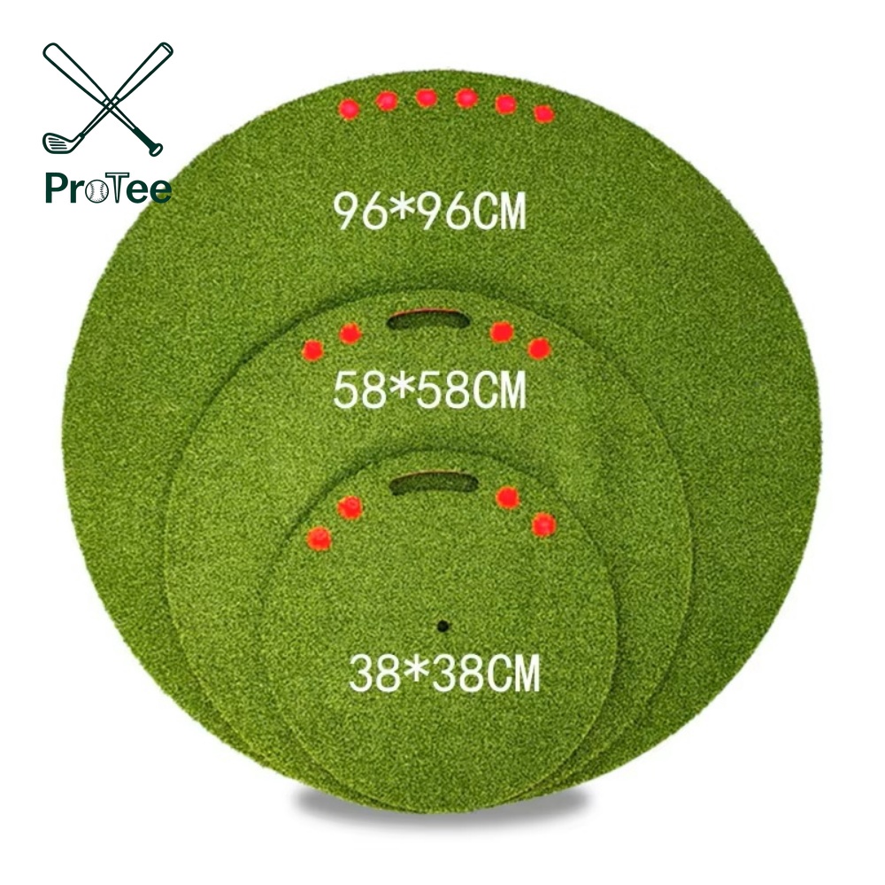 Mini Golf Hitting Mat with Anti-Slip Rubber Base Golf Chipping Mat for Hitting Swing Chipping Practice Golf Training Aids