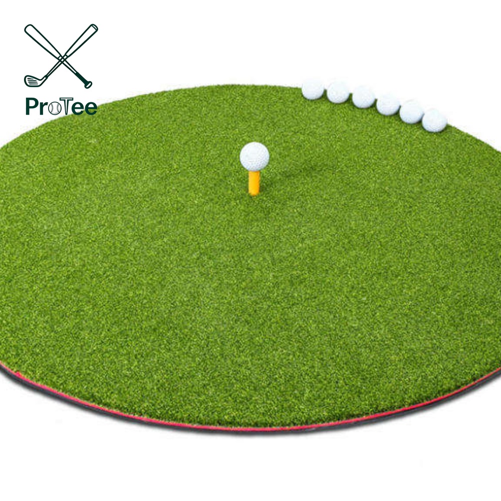 Mini Golf Hitting Mat with Anti-Slip Rubber Base Golf Chipping Mat for Hitting Swing Chipping Practice Golf Training Aids
