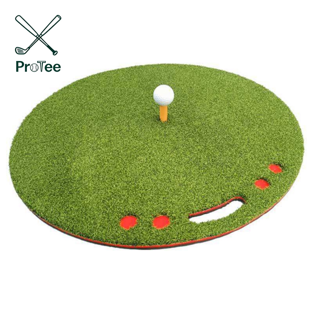 Mini Golf Hitting Mat with Anti-Slip Rubber Base Golf Chipping Mat for Hitting Swing Chipping Practice Golf Training Aids