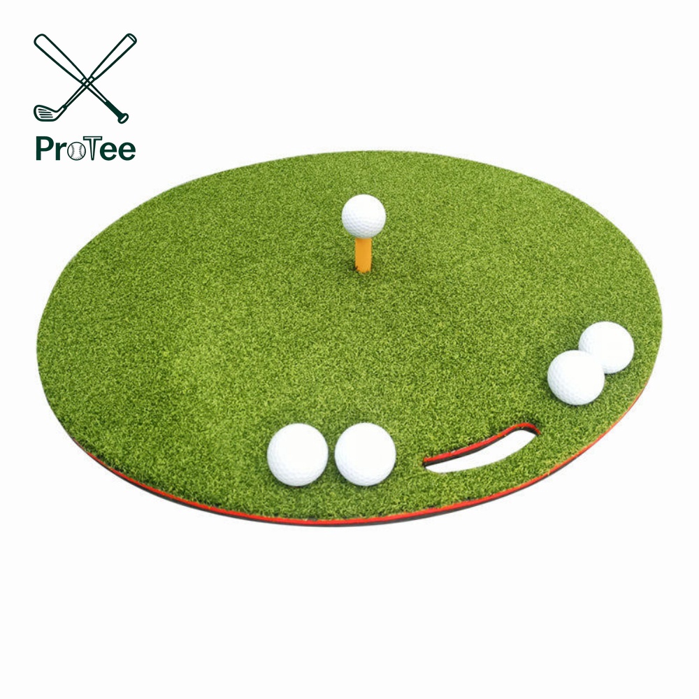 Mini Golf Hitting Mat with Anti-Slip Rubber Base Golf Chipping Mat for Hitting Swing Chipping Practice Golf Training Aids