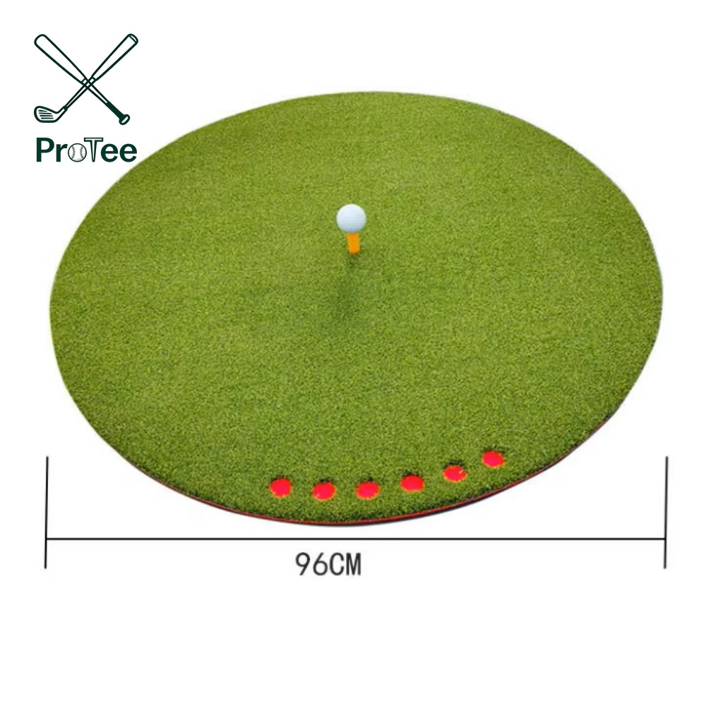 Mini Golf Hitting Mat with Anti-Slip Rubber Base Golf Chipping Mat for Hitting Swing Chipping Practice Golf Training Aids