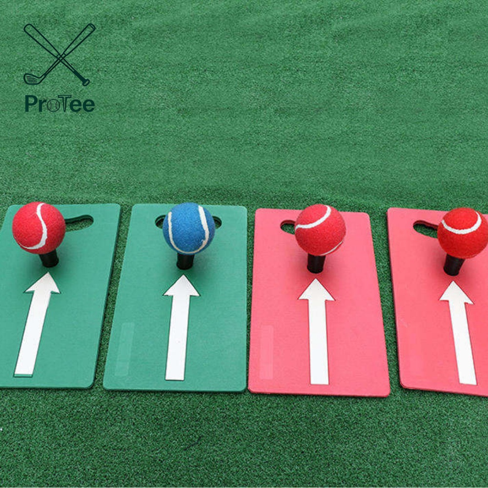Mini Golf Hitting Mat with Golf Rubber Tees for Kids Junior Golf Hitting Practice Golf Swing Training Aids