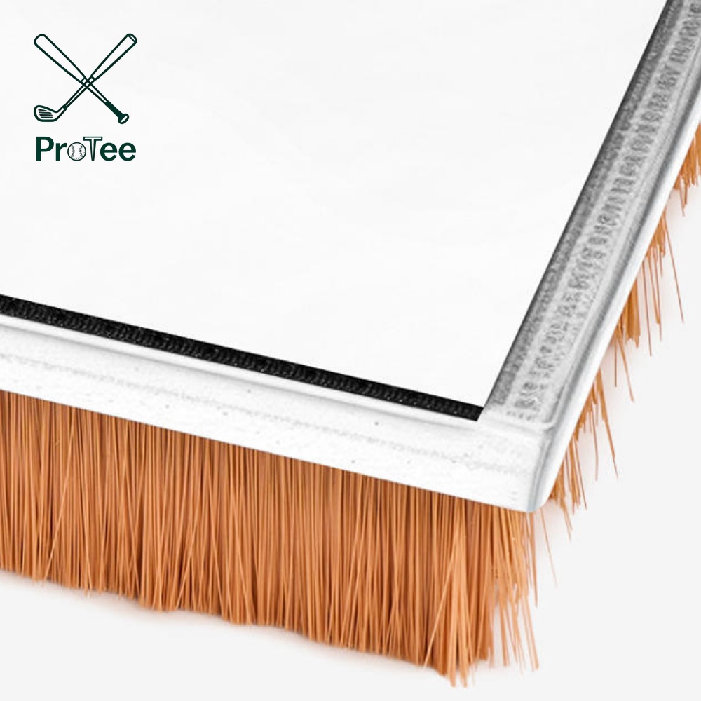 Golf Hitting Mat with Rough Turf and Sand Trap for Golf Simulator High Density Turf Golf Hitting Mat with Non-Slip EVA Backing