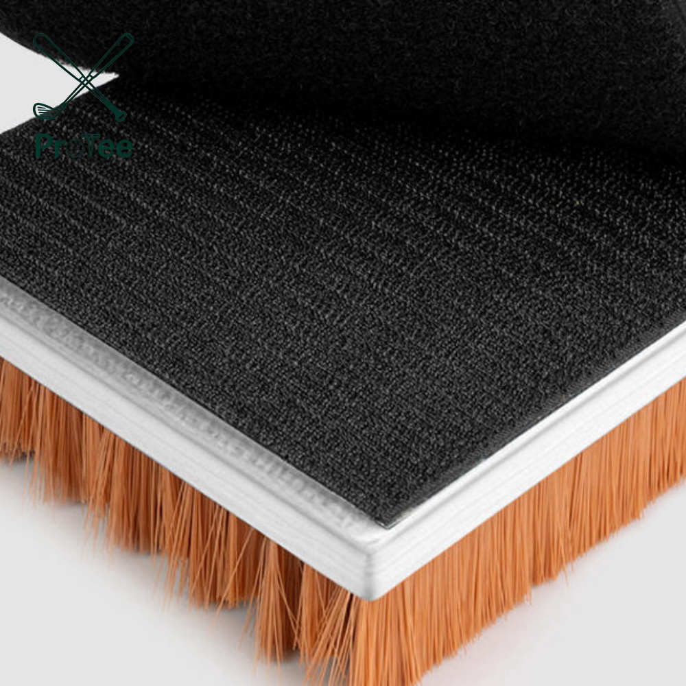 Golf Hitting Mat with Rough Turf and Sand Trap for Golf Simulator High Density Turf Golf Hitting Mat with Non-Slip EVA Backing