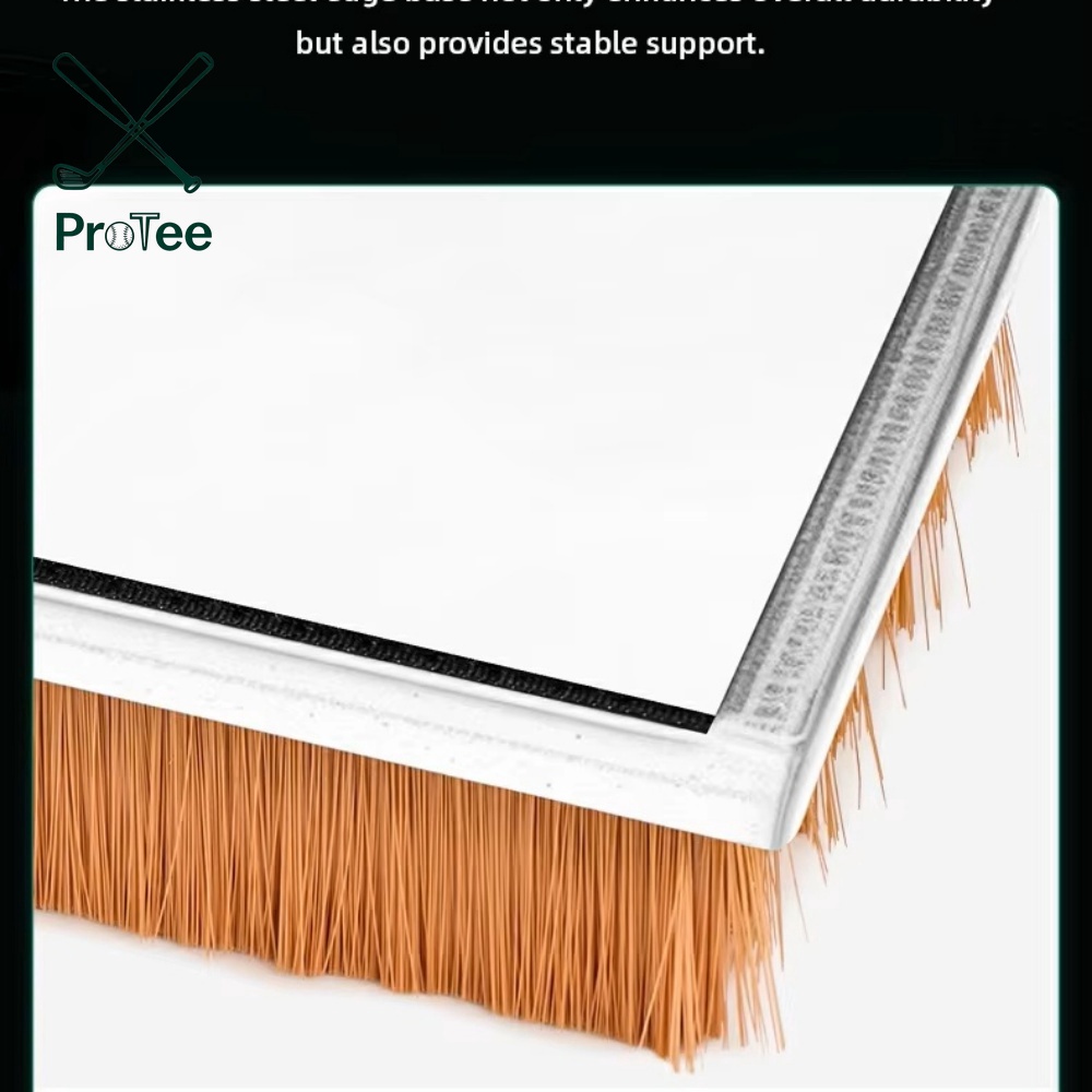 Golf Hitting Mat with Rough Turf and Sand Trap for Golf Simulator High Density Turf Golf Hitting Mat with Non-Slip EVA Backing