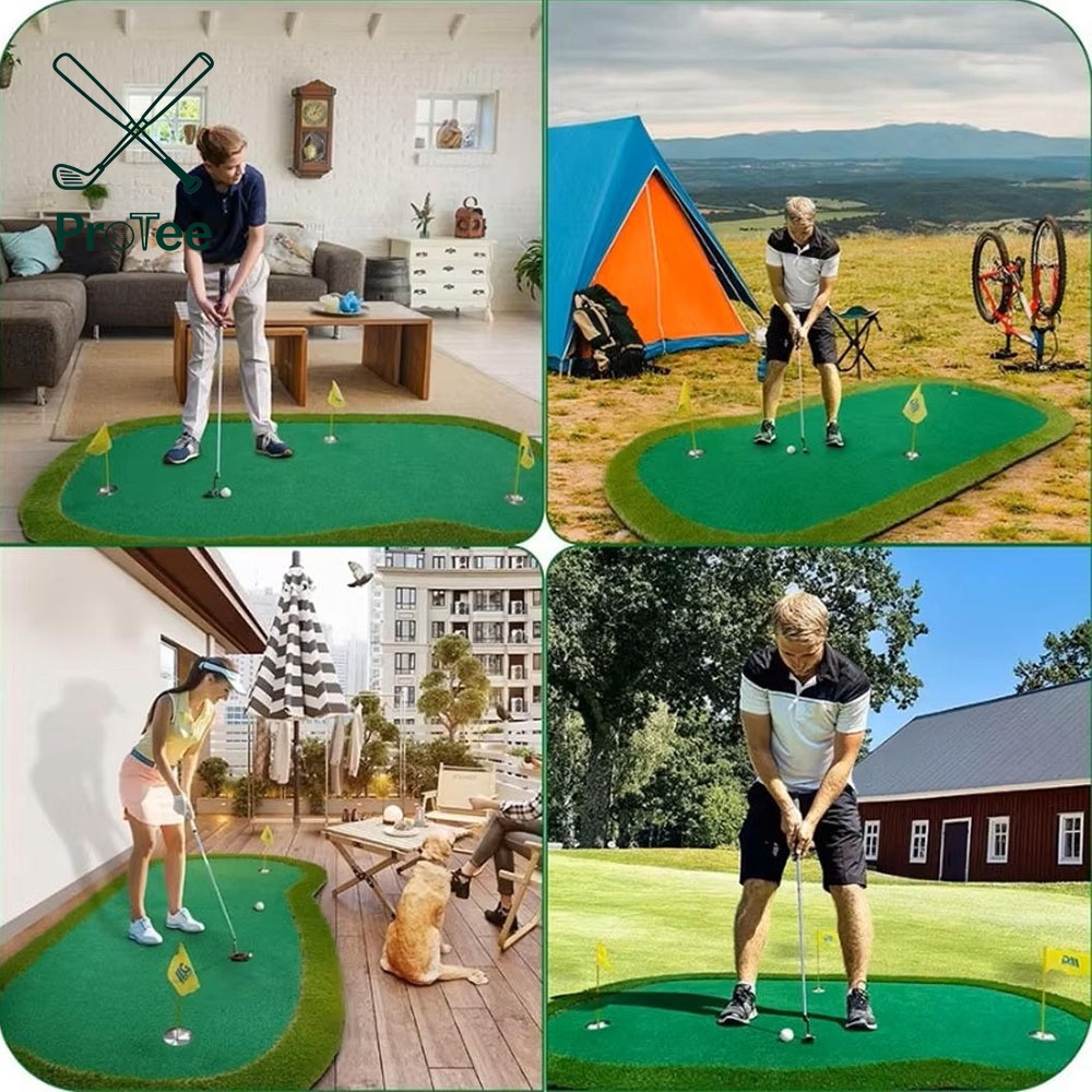 Golf Putting Green Mat Golf Training Mat Professional Golf Practice Mat Green with High Quality Putting Green Turf