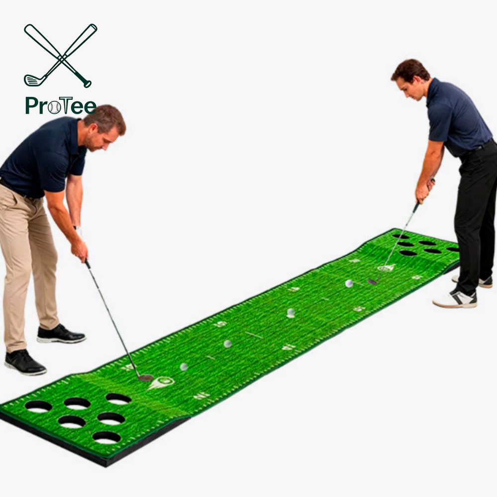Compact Foldable Mini Golf Putting Green Essential Golf Training Equipment for Home or Office Practice