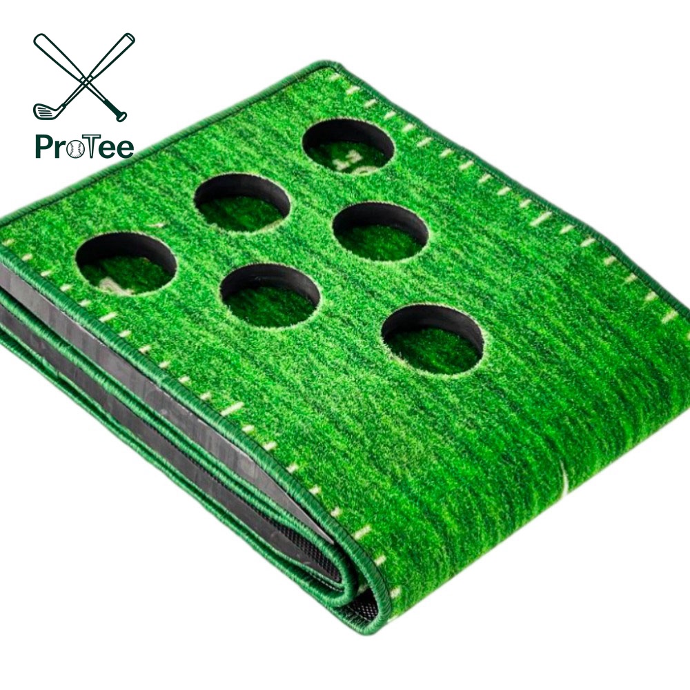 Compact Foldable Mini Golf Putting Green Essential Golf Training Equipment for Home or Office Practice