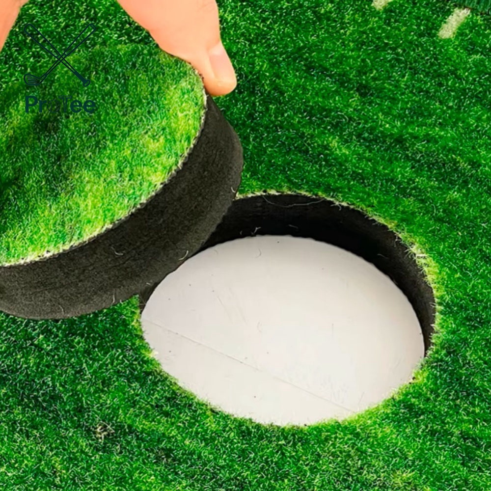 Compact Foldable Mini Golf Putting Green Essential Golf Training Equipment for Home or Office Practice