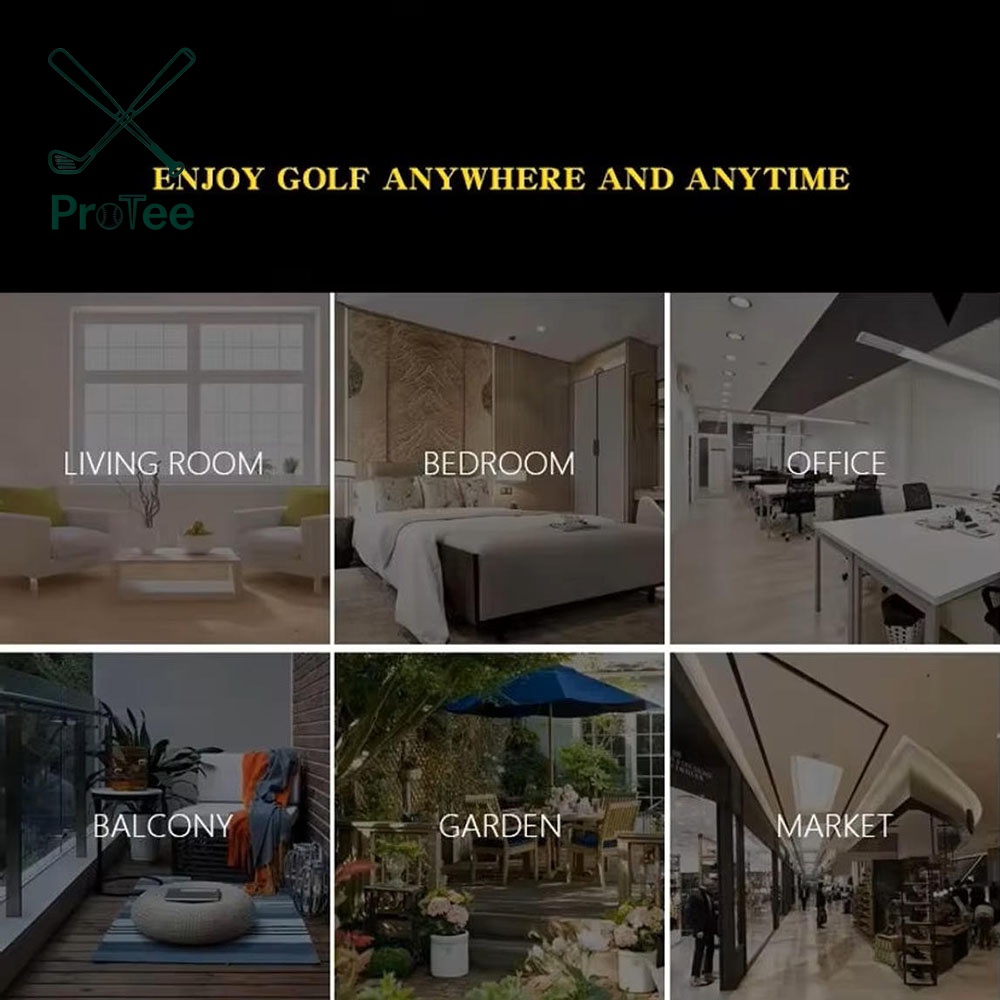 Golf Putting Mat with Polyester Surface and PVC Backing Golf Hitting Mat Golf Putting Green Mat for Indoor and Outdoor