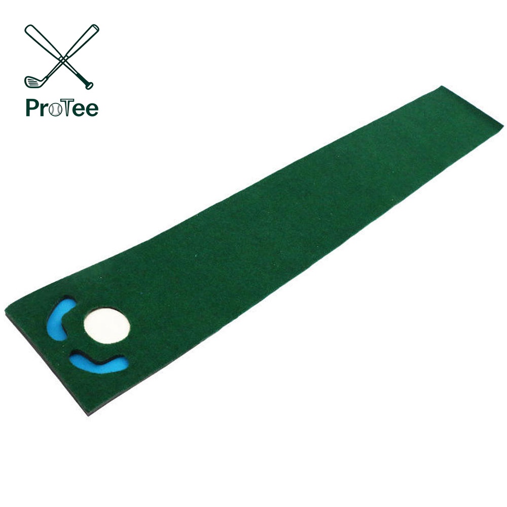 Golf Putting Mat with Polyester Surface and PVC Backing Golf Hitting Mat Golf Putting Green Mat for Indoor and Outdoor