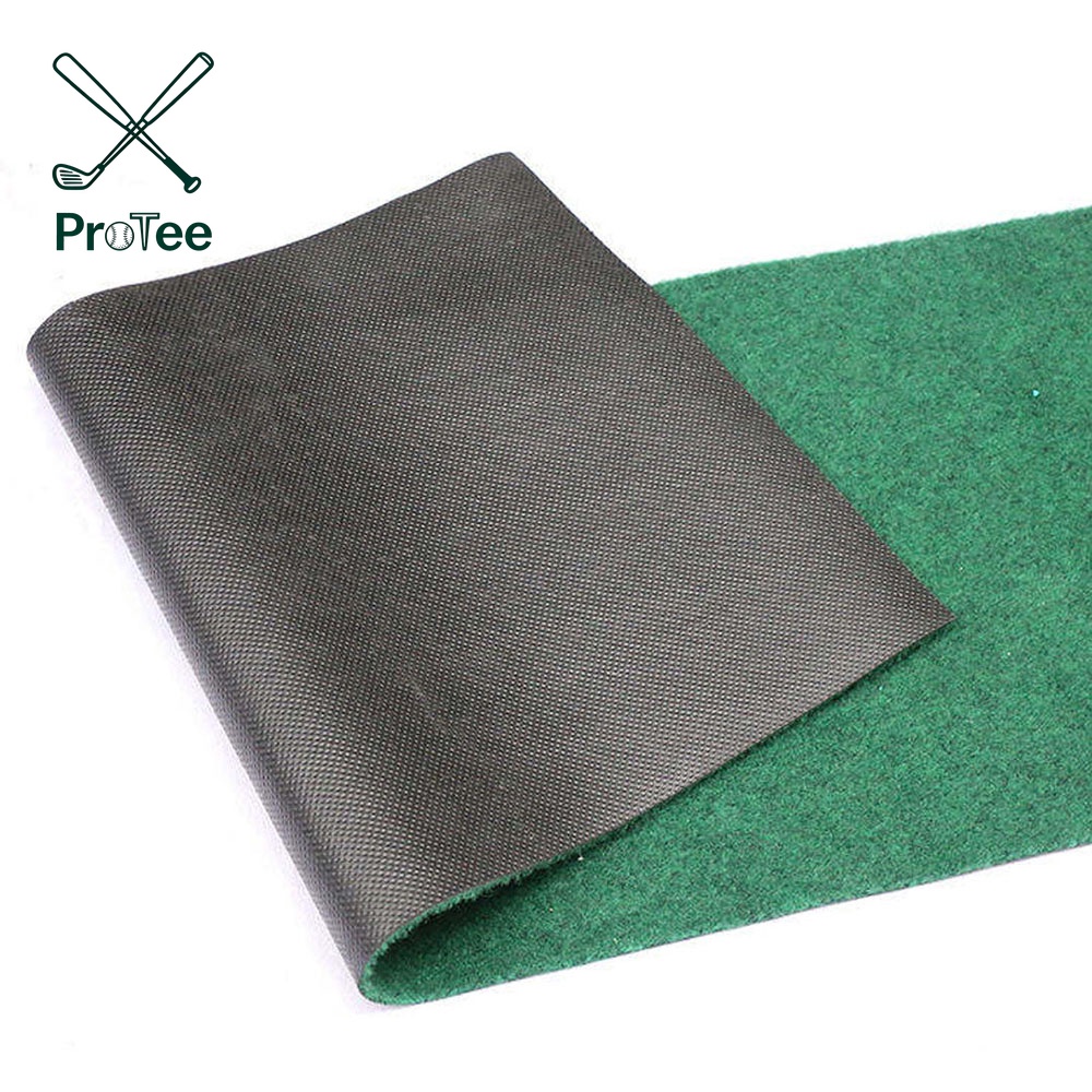 Golf Putting Mat with Polyester Surface and PVC Backing Golf Hitting Mat Golf Putting Green Mat for Indoor and Outdoor
