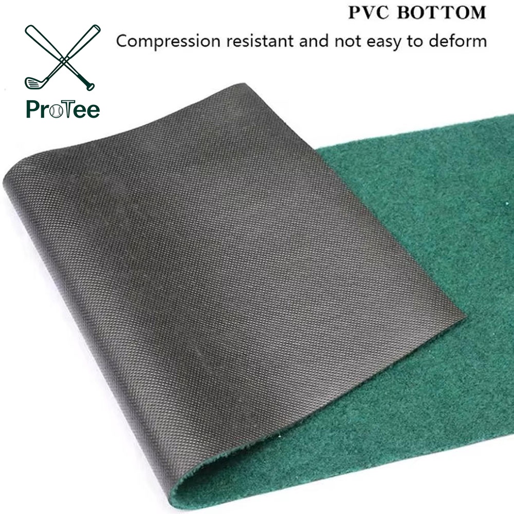 Golf Putting Mat with Polyester Surface and PVC Backing Golf Hitting Mat Golf Putting Green Mat for Indoor and Outdoor
