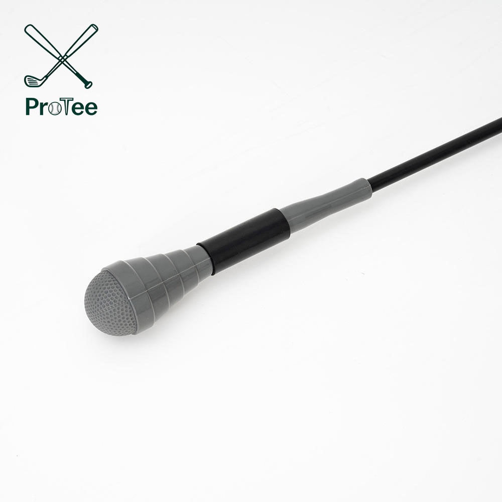 New Microphone-Shaped Design Silicone Head Golf Swing Trainer for Children Kids Teenagers Indoor and Outdoor Golf Swing Aids