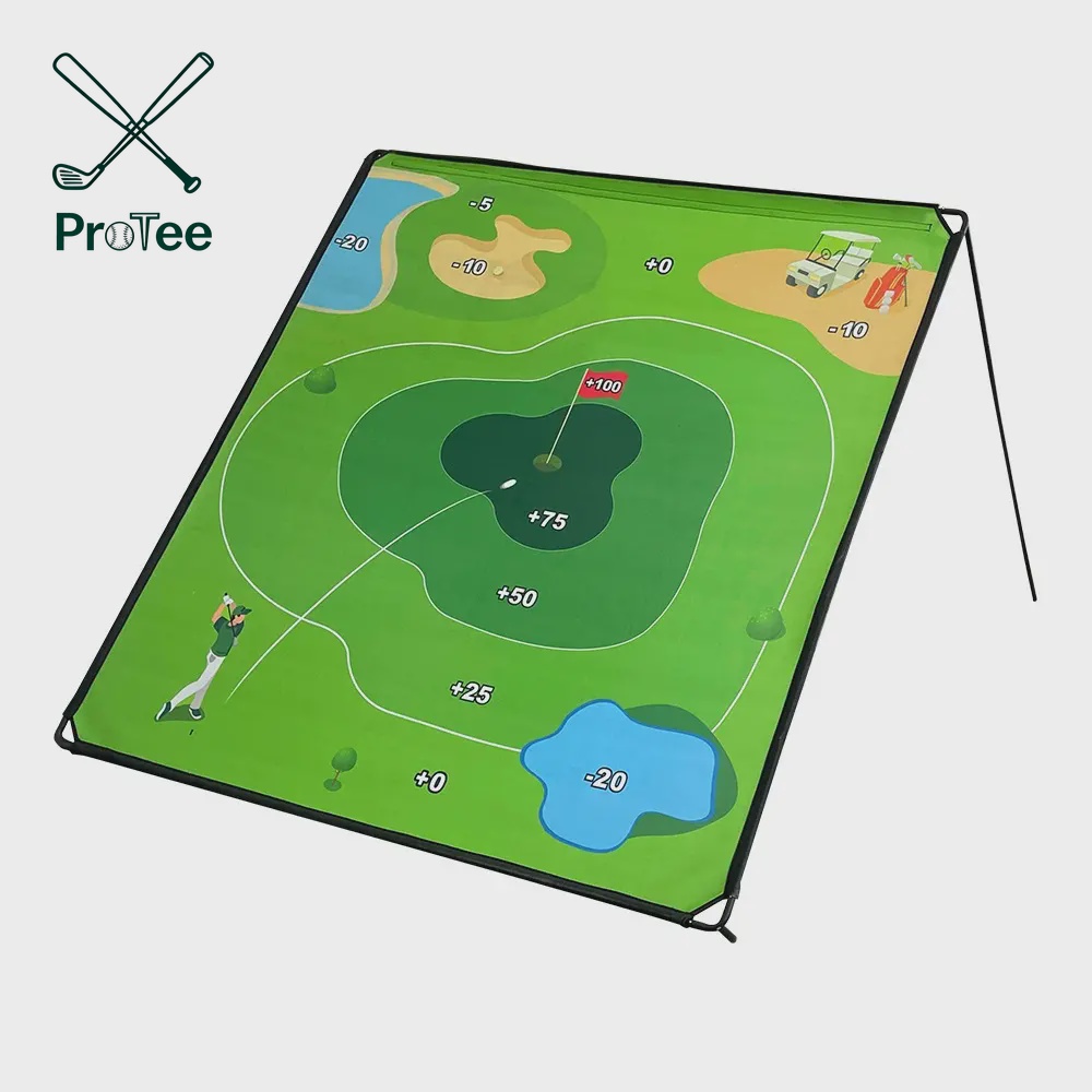 TOY Life Golf Chipping Game with Chipping Mat Outdoor Indoor Sports Training Toy Gift for Adults Kids Family Yard Target Game