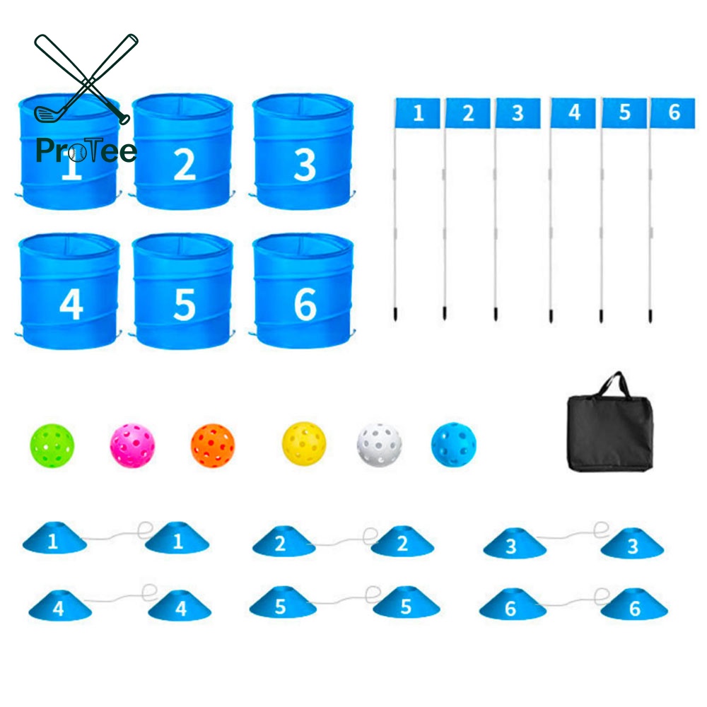 Best Backyard Golf Game Bucket Golf Game Set 6 Hole for All Ages and Levels Kids Families Beaches Vacation Golf Bucket Game
