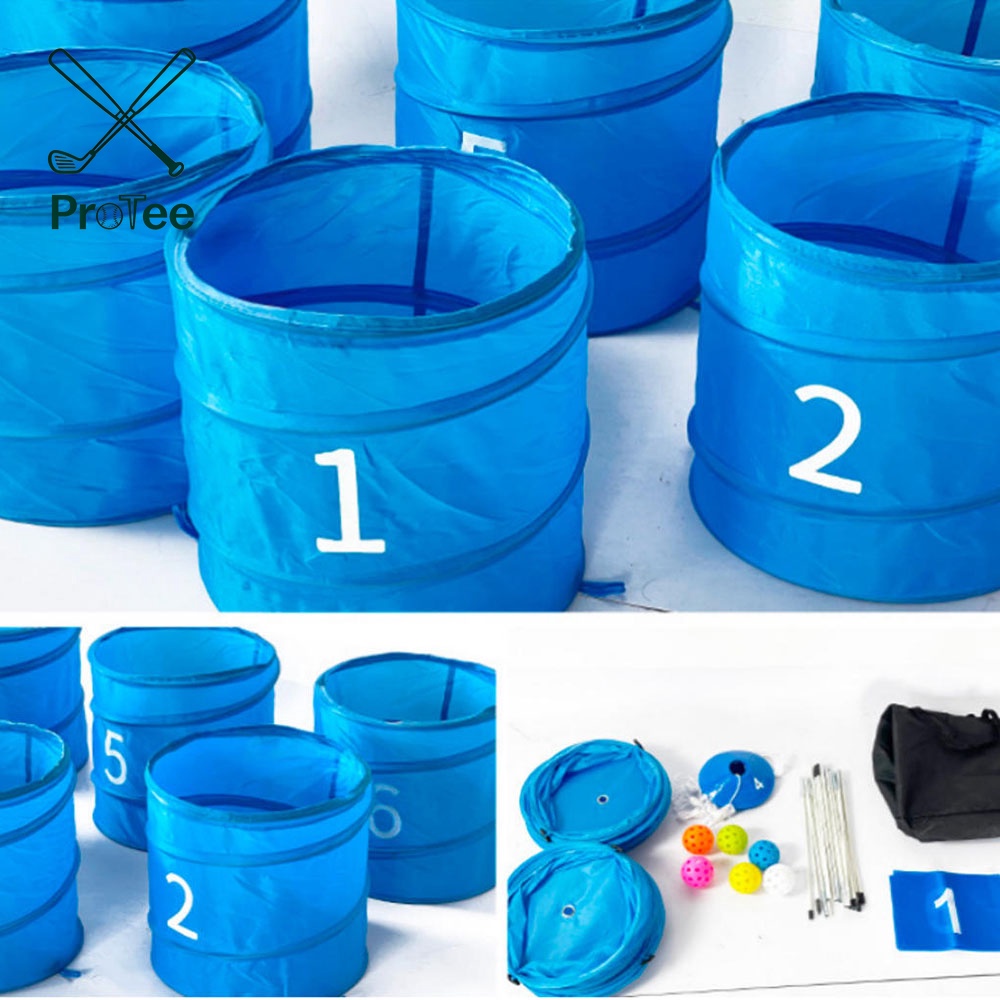 Best Backyard Golf Game Bucket Golf Game Set 6 Hole for All Ages and Levels Kids Families Beaches Vacation Golf Bucket Game