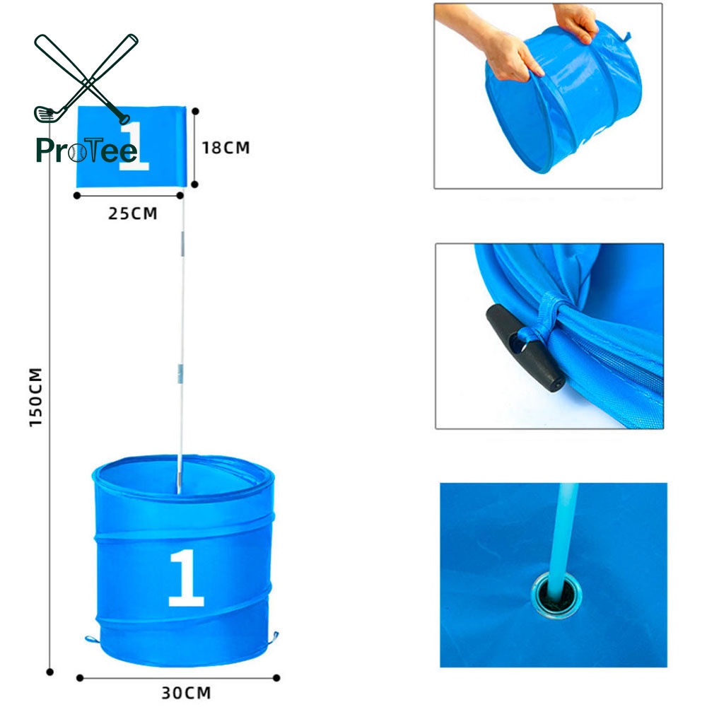 Best Backyard Golf Game Bucket Golf Game Set 6 Hole for All Ages and Levels Kids Families Beaches Vacation Golf Bucket Game