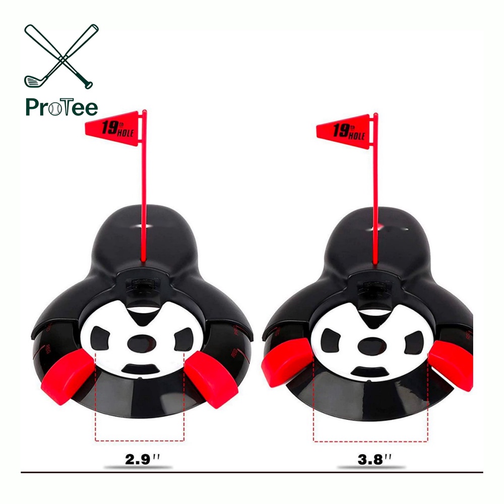 Putting Inlet Adjustable Golf Automatic Putting Ball Return Cup Auto Returning Golf Cup Training Aid for Indoor/Outdoor Practice