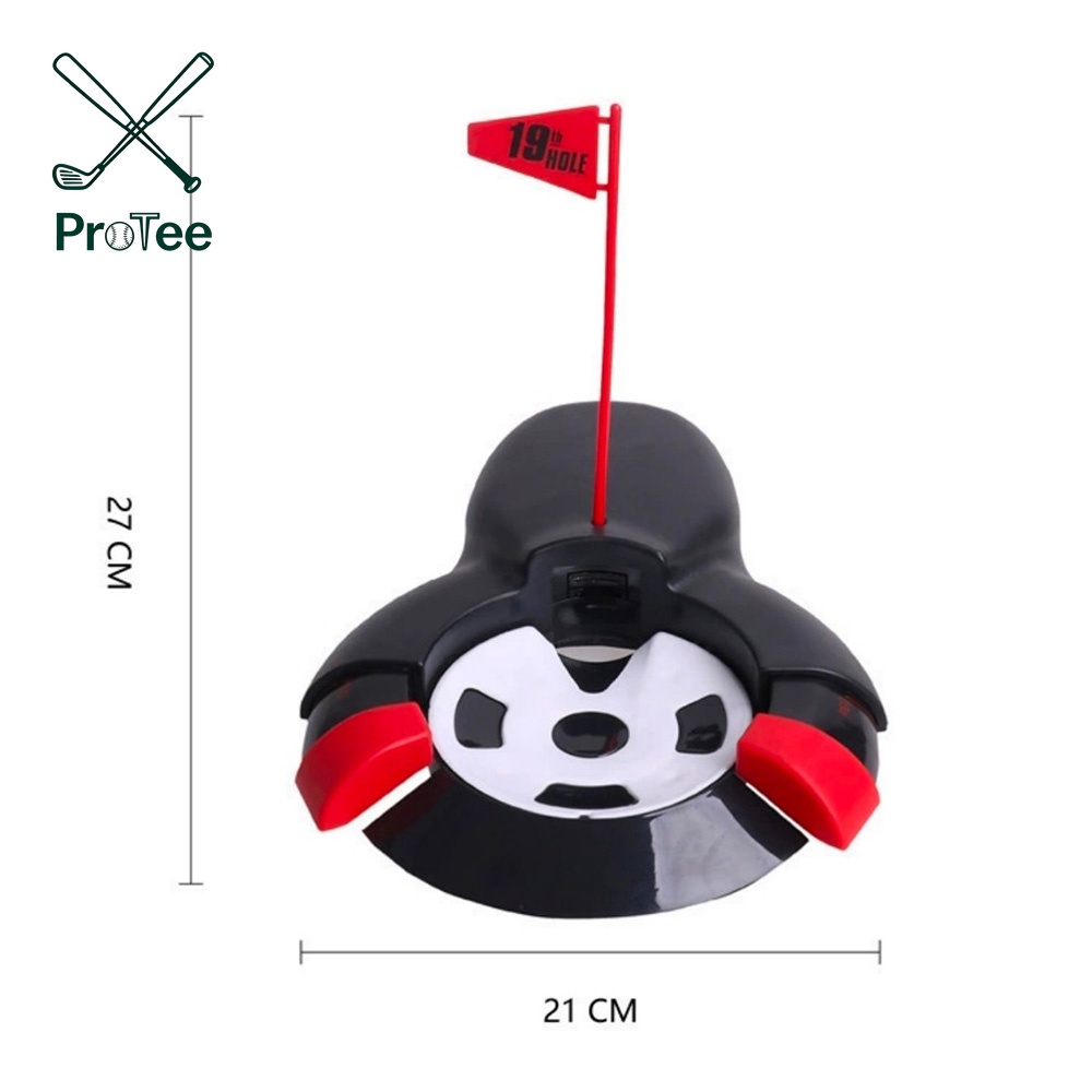 Putting Inlet Adjustable Golf Automatic Putting Ball Return Cup Auto Returning Golf Cup Training Aid for Indoor/Outdoor Practice