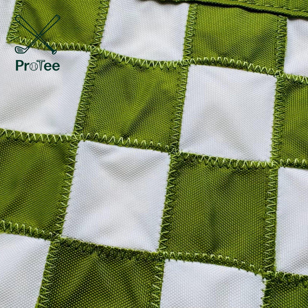 Golf Flagstick Mini Practice Putting Green Flags for Yard Fiberglass Portable 1 Section Design Double Side Checkered Flag
