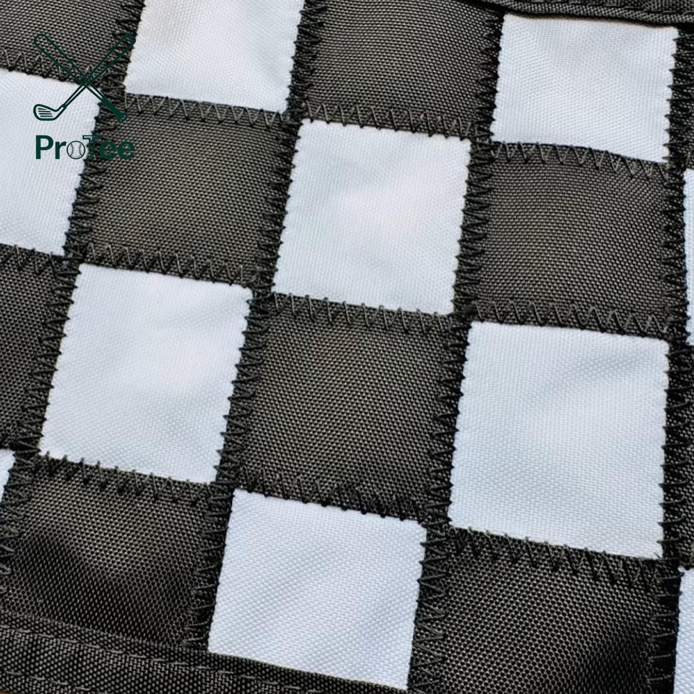 Golf Flagstick Mini Practice Putting Green Flags for Yard Fiberglass Portable 1 Section Design Double Side Checkered Flag