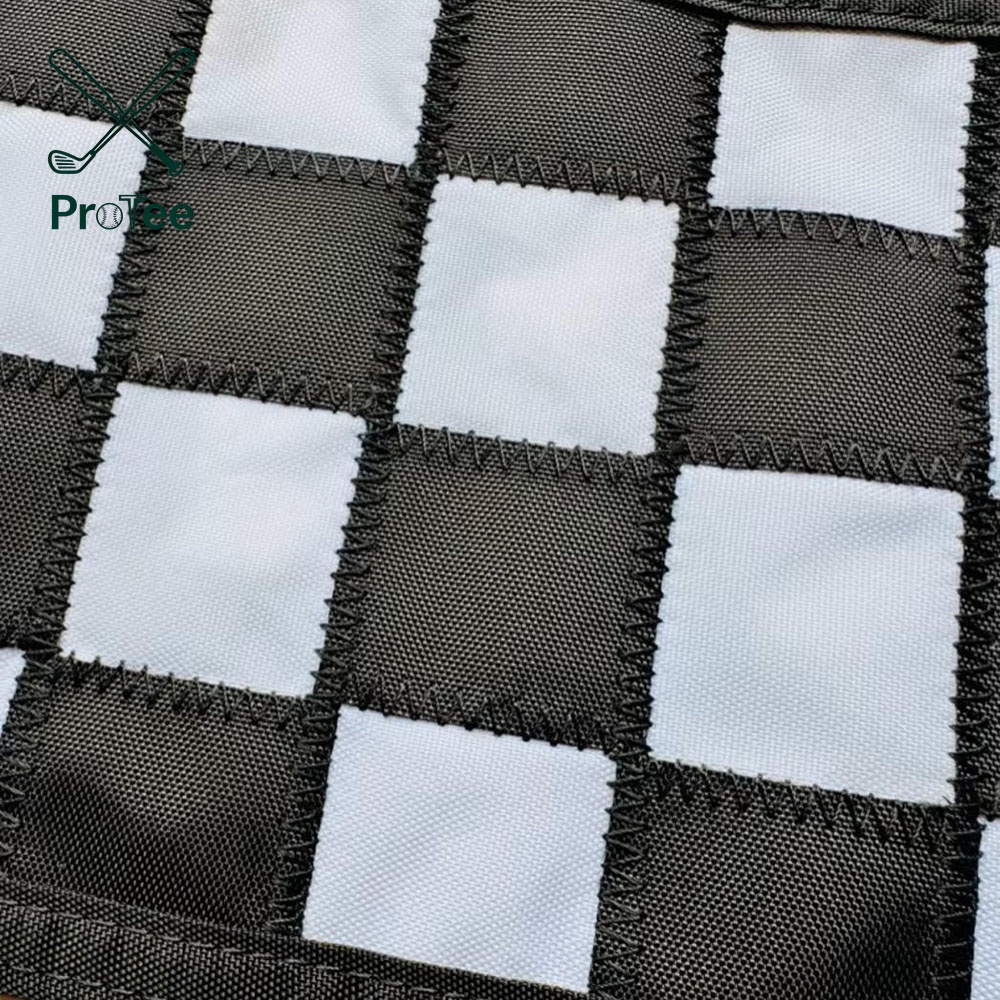 Golf Flag Hole Cup Set Checkered Golf Flag with 6 Inch Cup and Tube Inserted Mini Practice Putting Green for Garden Yard