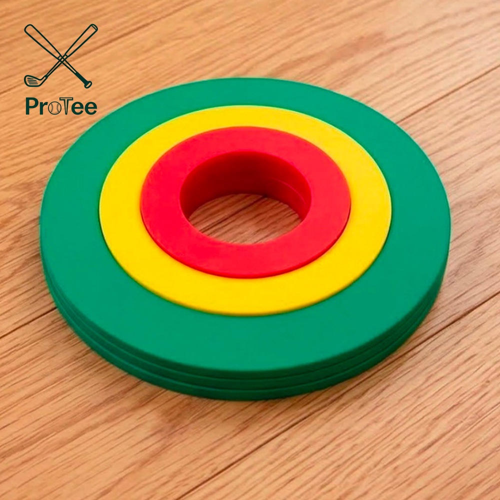 Silicon Rubber Golf Putting Ring Set Usable for Green Indoor and Outdoor Putting Practice Improve Your Shorter Putting Skills