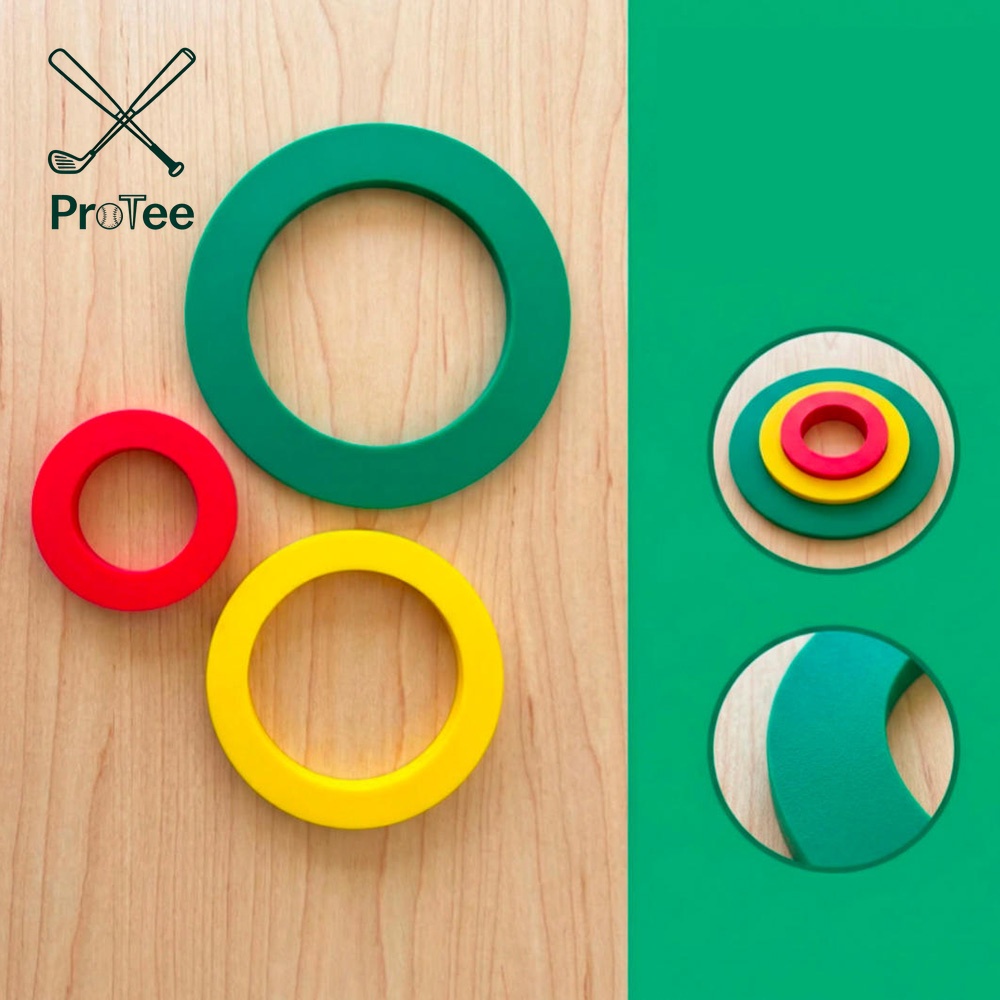 Silicon Rubber Golf Putting Ring Set Usable for Green Indoor and Outdoor Putting Practice Improve Your Shorter Putting Skills