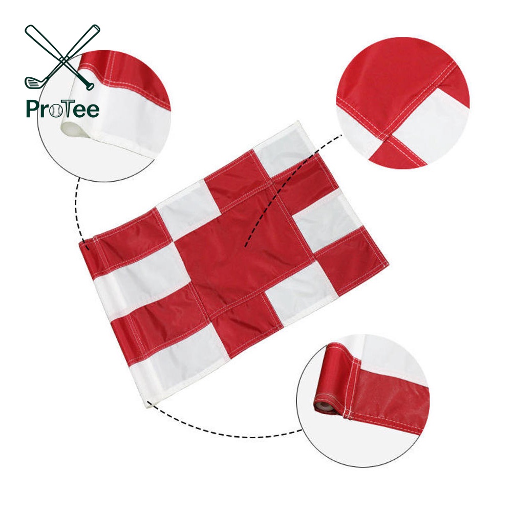 Golf Flagstick for PGA TOUR Professional Grade Golf Putting Green Flagstick Golf Pin Flag Golf Hole Cup 6inch Stainless Steel