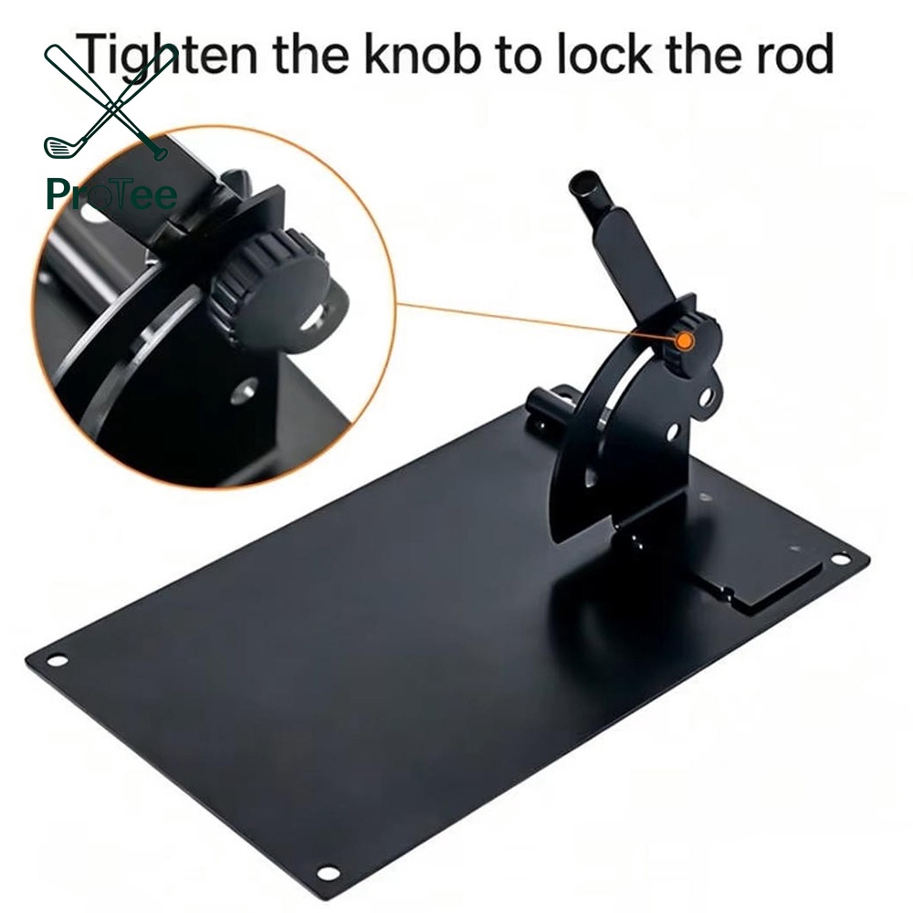 Golf Alignment Sticks Holder Angle Adjustable Golf Training Aid Golf Swing Trainer Metal Golf Training Aid for Swing Path