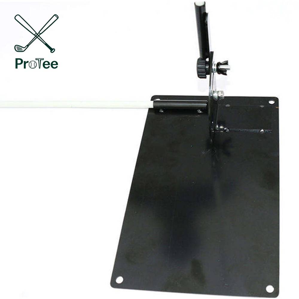 Golf Alignment Sticks Holder Angle Adjustable Golf Training Aid Golf Swing Trainer Metal Golf Training Aid for Swing Path