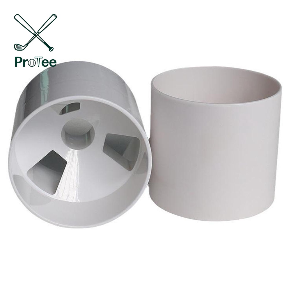 4 Inch Golf Hole Cup Golf Putting Cup for Outdoor Backyard Bright White Plastic Golf Cup Golf Accessories for Golf Practice