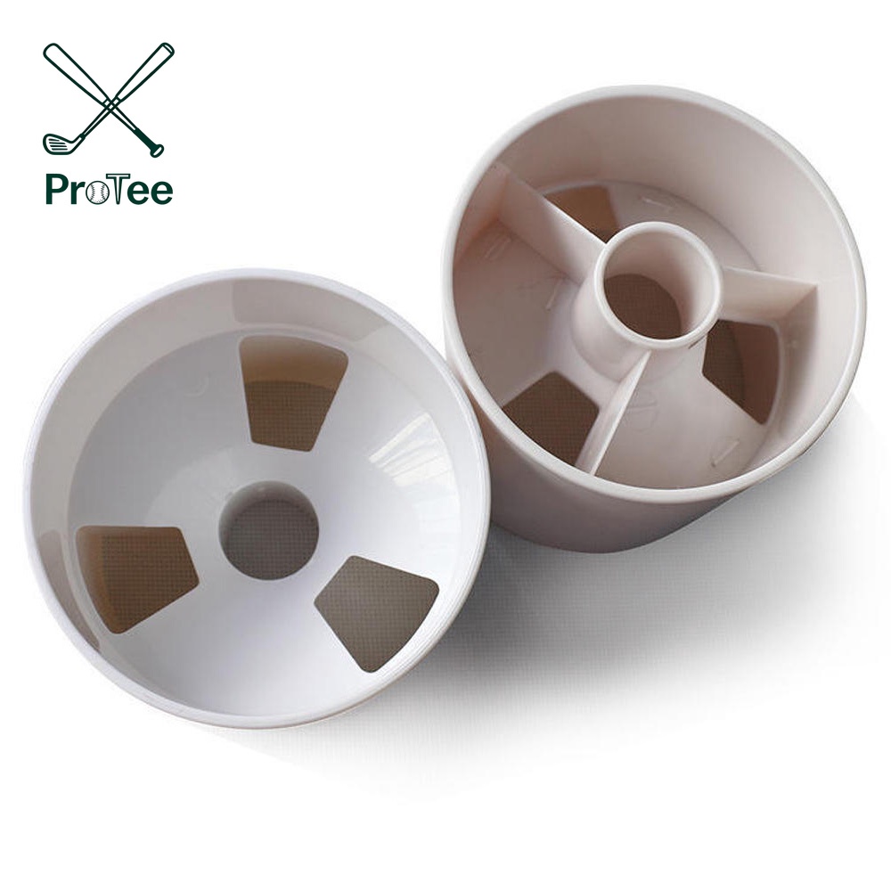 4 Inch Golf Hole Cup Golf Putting Cup for Outdoor Backyard Bright White Plastic Golf Cup Golf Accessories for Golf Practice