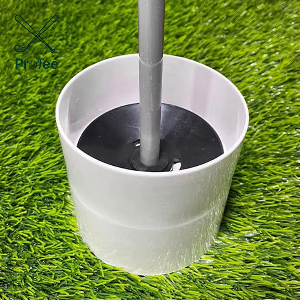 4 Inch Golf Hole Cup Golf Putting Cup for Outdoor Backyard Bright White Plastic Golf Cup Golf Accessories for Golf Practice
