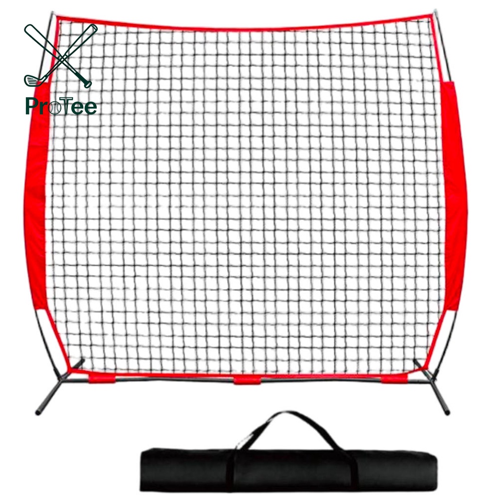 Full Mouth Baseball Net Portable Large Mouth Batting Net Outdoor Softball & Baseball Batting Practice Training Equipment
