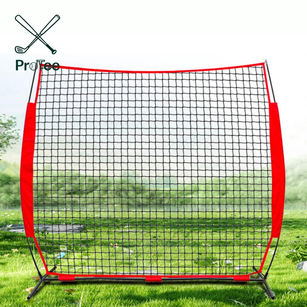Full Mouth Baseball Net Portable Large Mouth Batting Net Outdoor Softball & Baseball Batting Practice Training Equipment