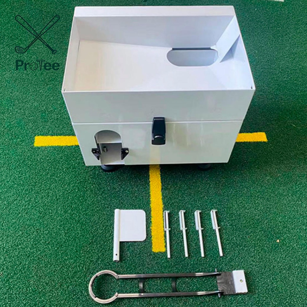 Auto Golf Ball Dispenser Golf Ball Launcher Feeder Semi-Automatic Practice Driving Machine for Driving Range Golf Simulator