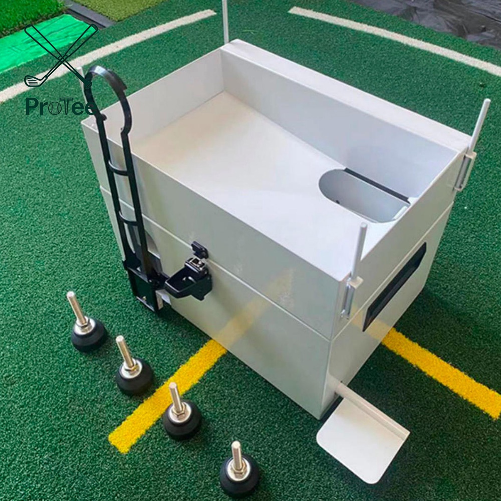 Auto Golf Ball Dispenser Golf Ball Launcher Feeder Semi-Automatic Practice Driving Machine for Driving Range Golf Simulator