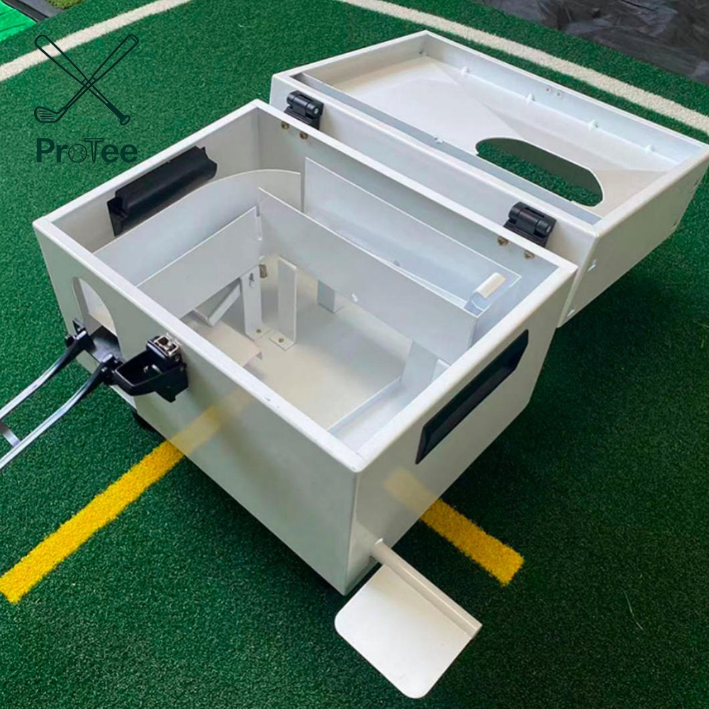 Auto Golf Ball Dispenser Golf Ball Launcher Feeder Semi-Automatic Practice Driving Machine for Driving Range Golf Simulator