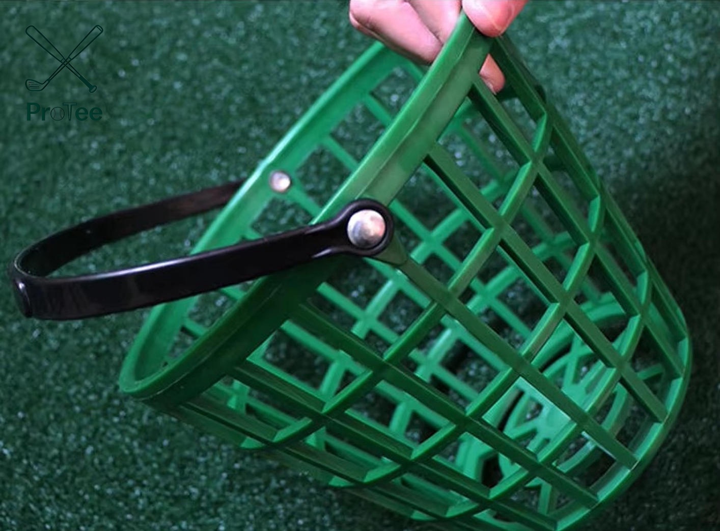 Nylon Plastic Golf Ball Basket Golf Ball Bucket 25/50/75/100/150/300 Balls Capacity Training Aid for Driving Range Balls Holder