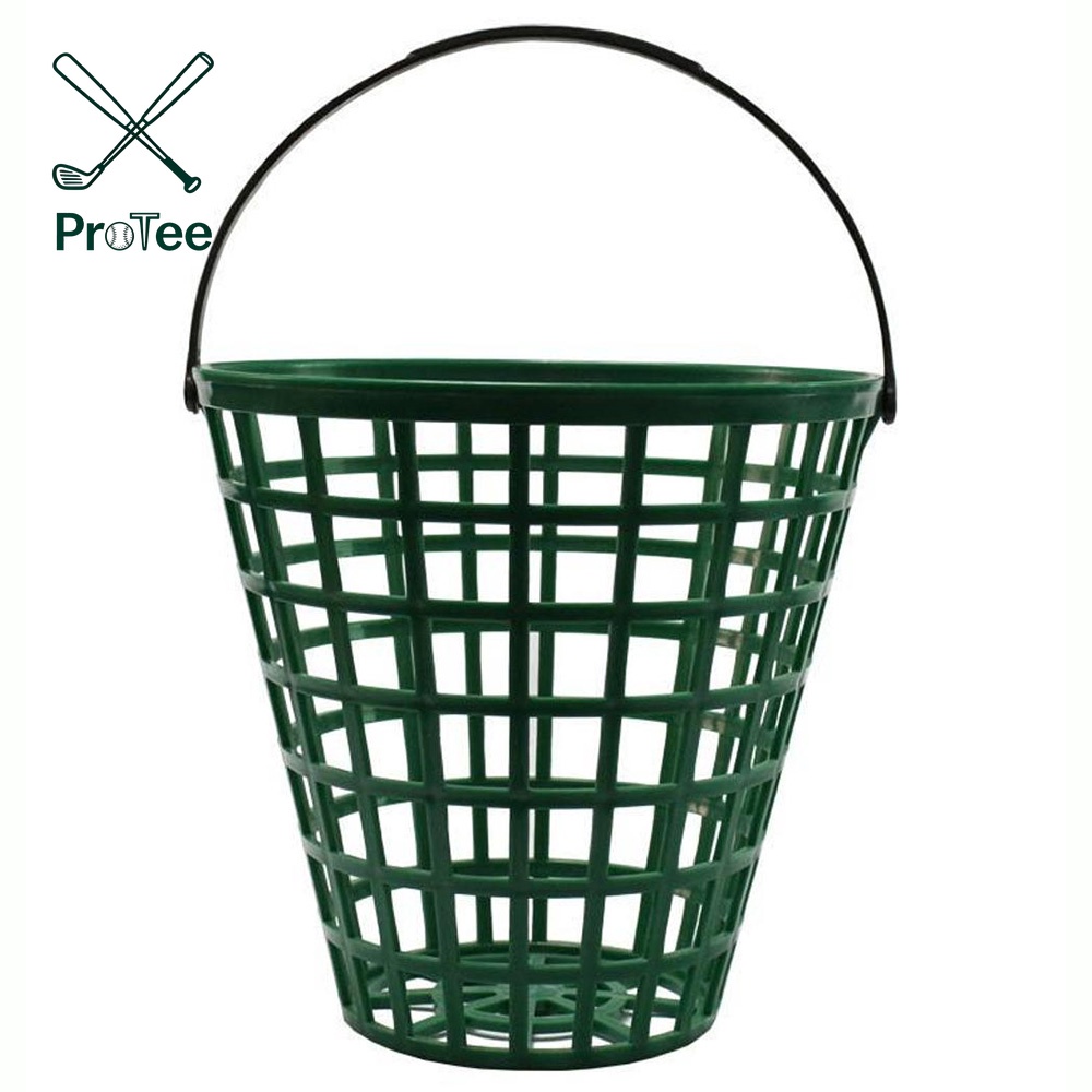Nylon Plastic Golf Ball Basket Golf Ball Bucket 25/50/75/100/150/300 Balls Capacity Training Aid for Driving Range Balls Holder