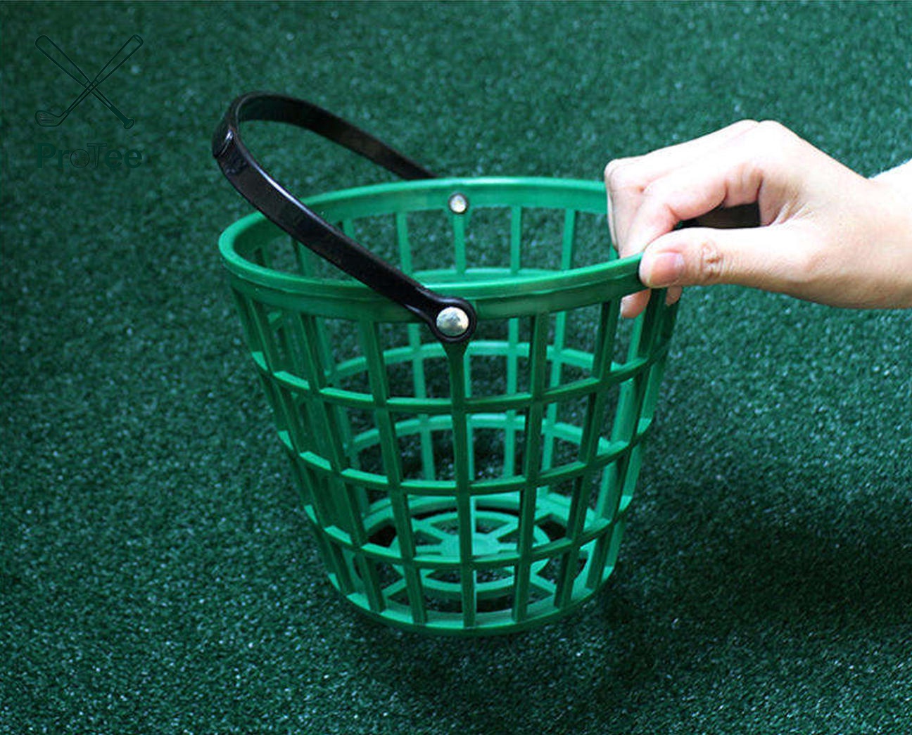 Nylon Plastic Golf Ball Basket Golf Ball Bucket 25/50/75/100/150/300 Balls Capacity Training Aid for Driving Range Balls Holder