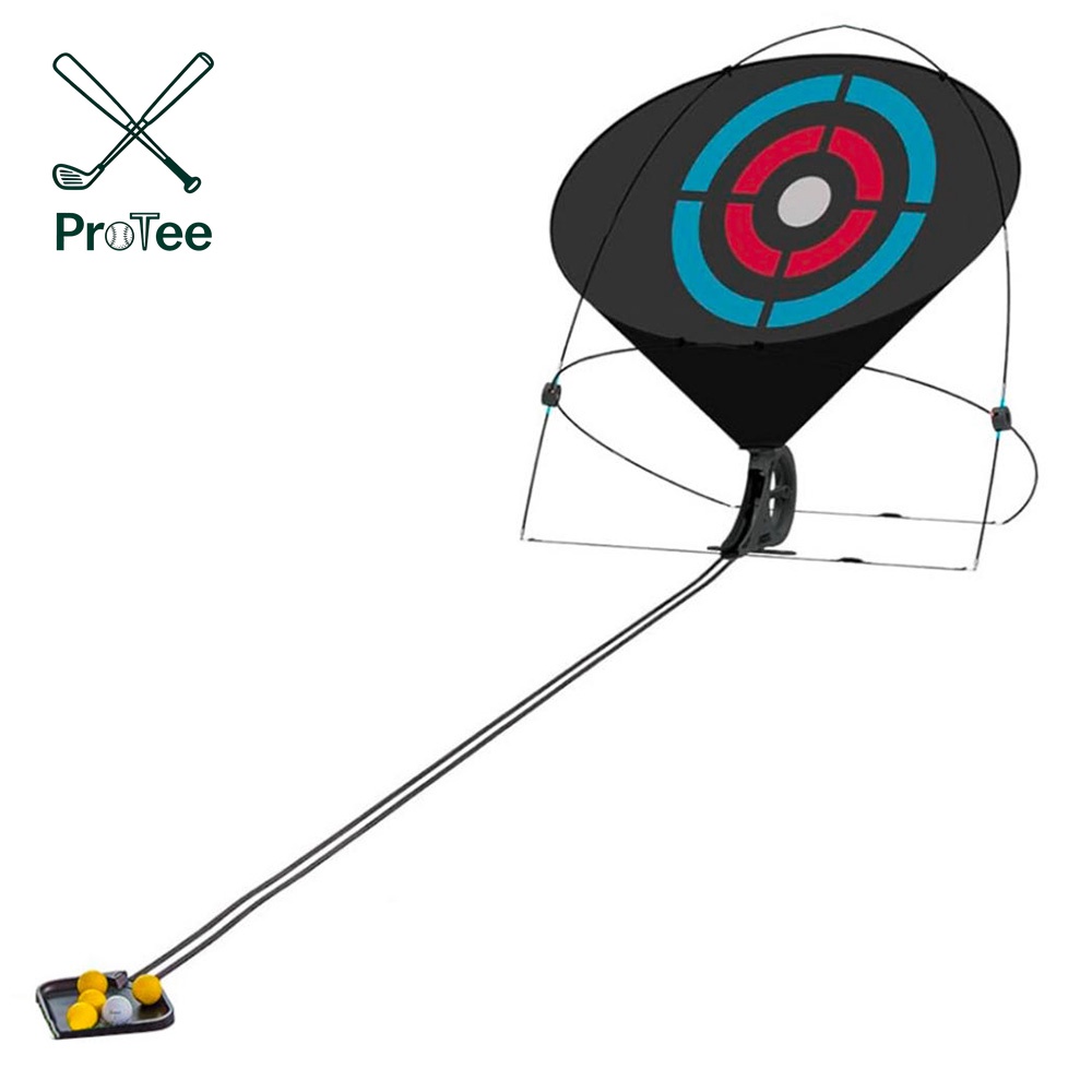 Golf Training Aids Golf Chipping Net with Auto-Ball Return System for Indoor and Outdoor Chipping Practice