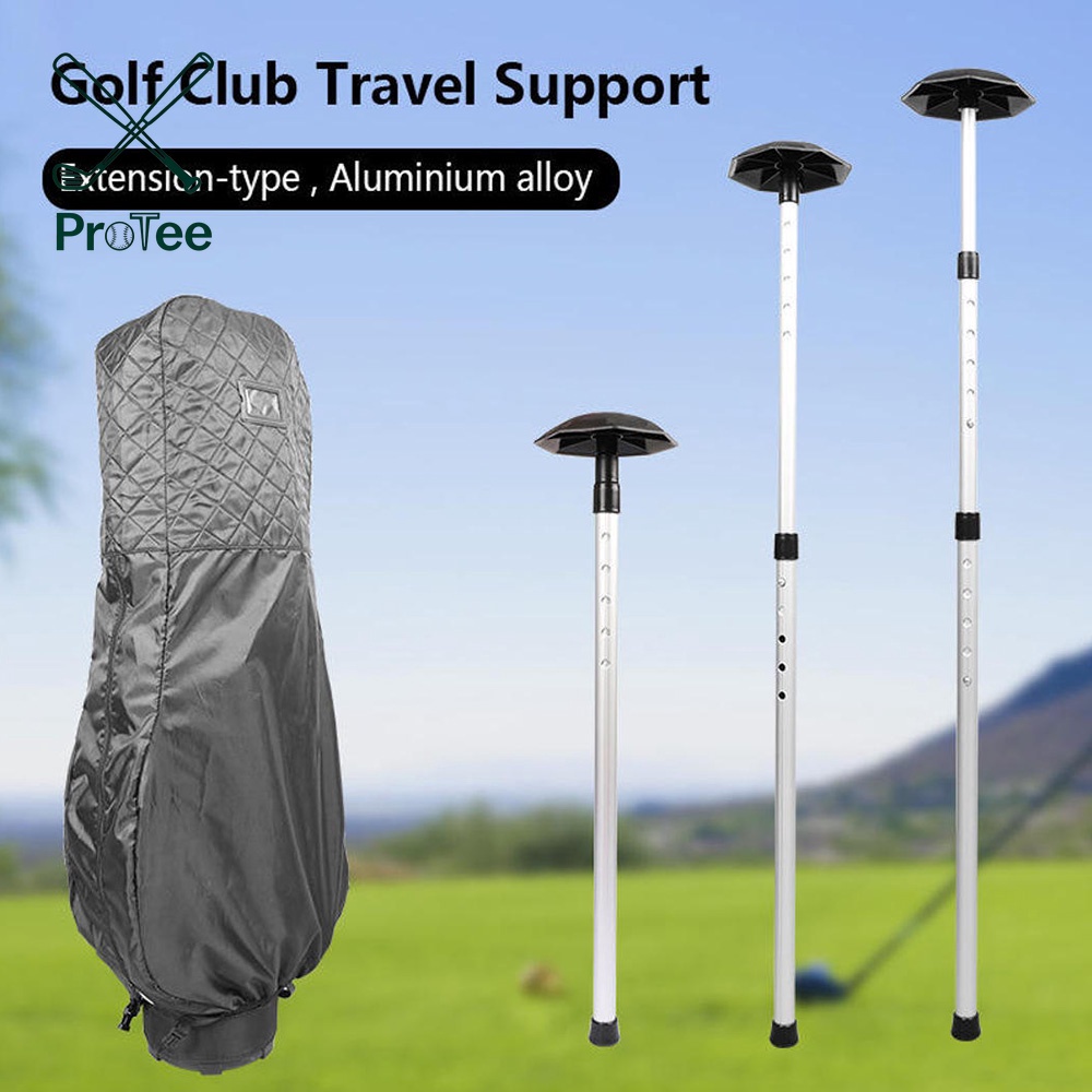 Golf Travel Bag Support Rod Club Protector Cover Bags Accessories Durable Aluminum 3 Telescoping Sections Adjustable Clubs
