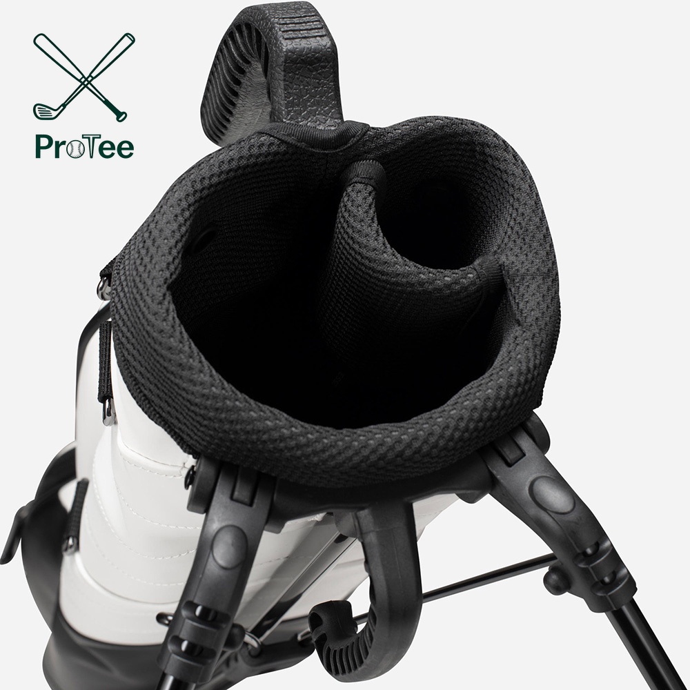 Lightweight Golf Stand Bag with 2 Way Top Dividers Waterproof Leather Professional Golf Club Carry Bag for Men and Women