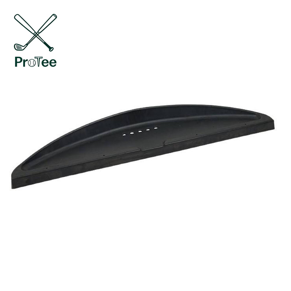Durable Black Rubber Golf Ball Tray Large 100 Ball Capacity Golf Ball Holder for Putting Green Golf Training Equipment
